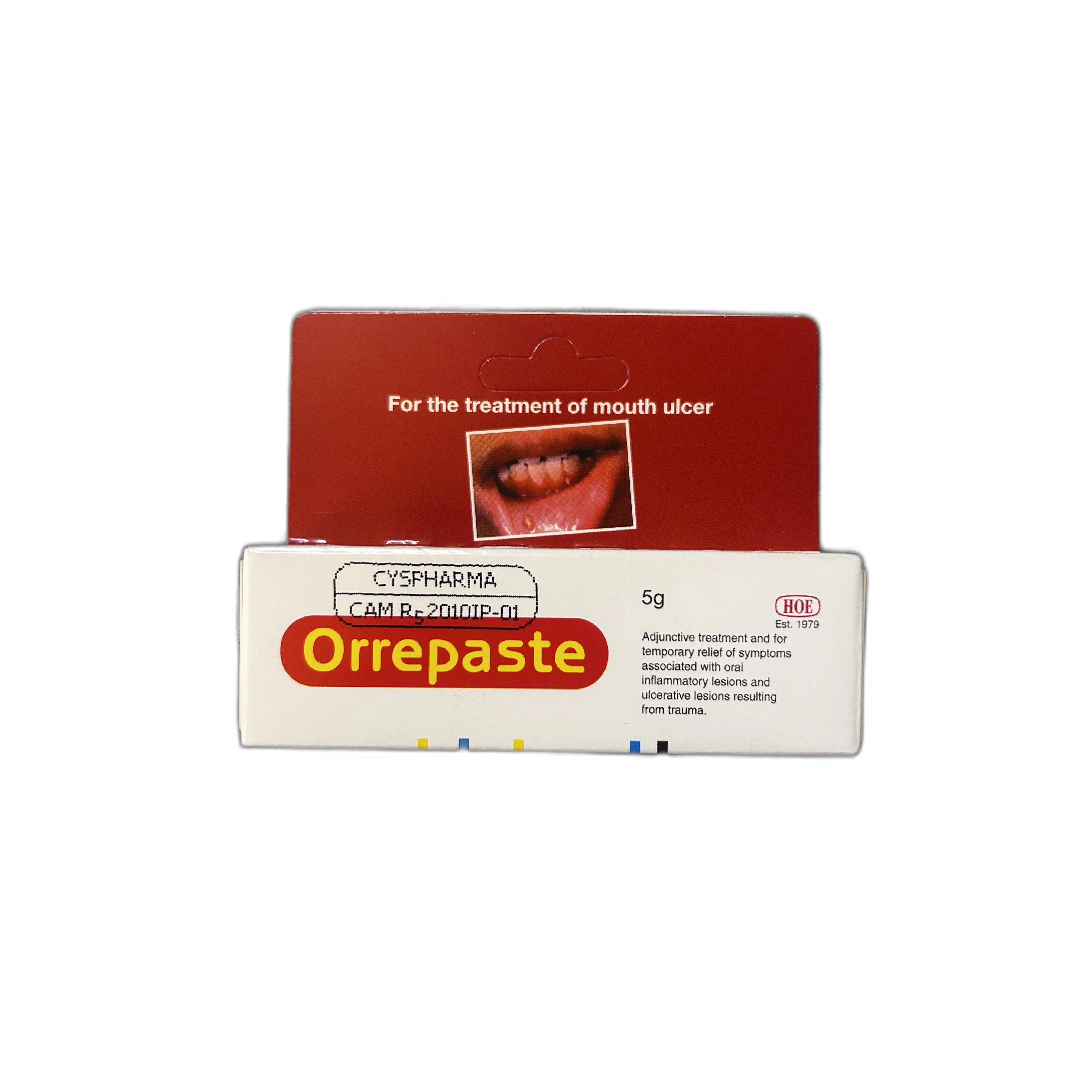 Orrepaste Mouth Ulcer Gel — available at pharmacies in Cambodia on PharmKulen