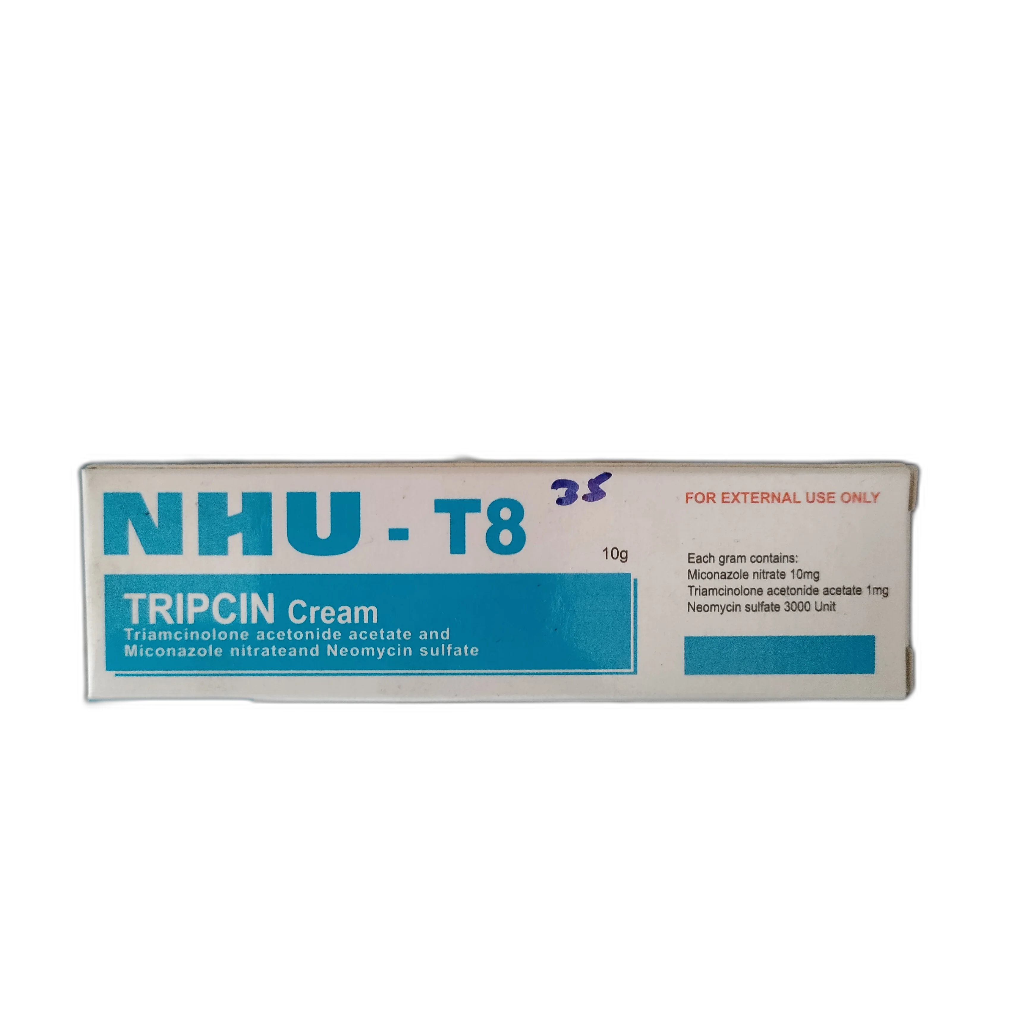NHU-T8 Tripcin Cream — available at pharmacies in Cambodia on PharmKulen