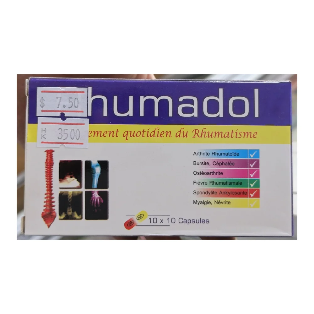 Rhumadol — available at pharmacies in Cambodia on PharmKulen