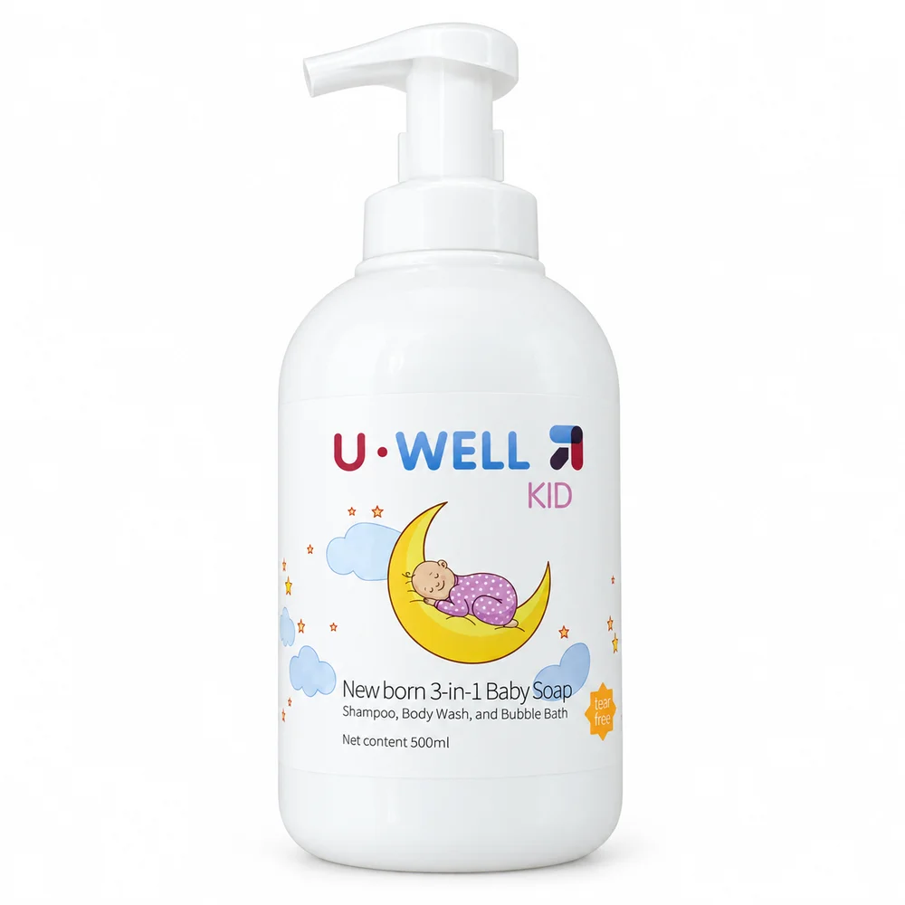 U-WELL Kid Newborn 3-in-1 Baby Soap — available at pharmacies in Cambodia on PharmKulen