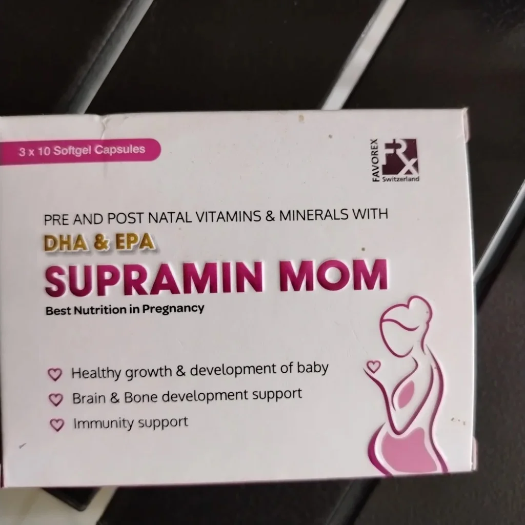 Supramin Mom — available at pharmacies in Cambodia on PharmKulen