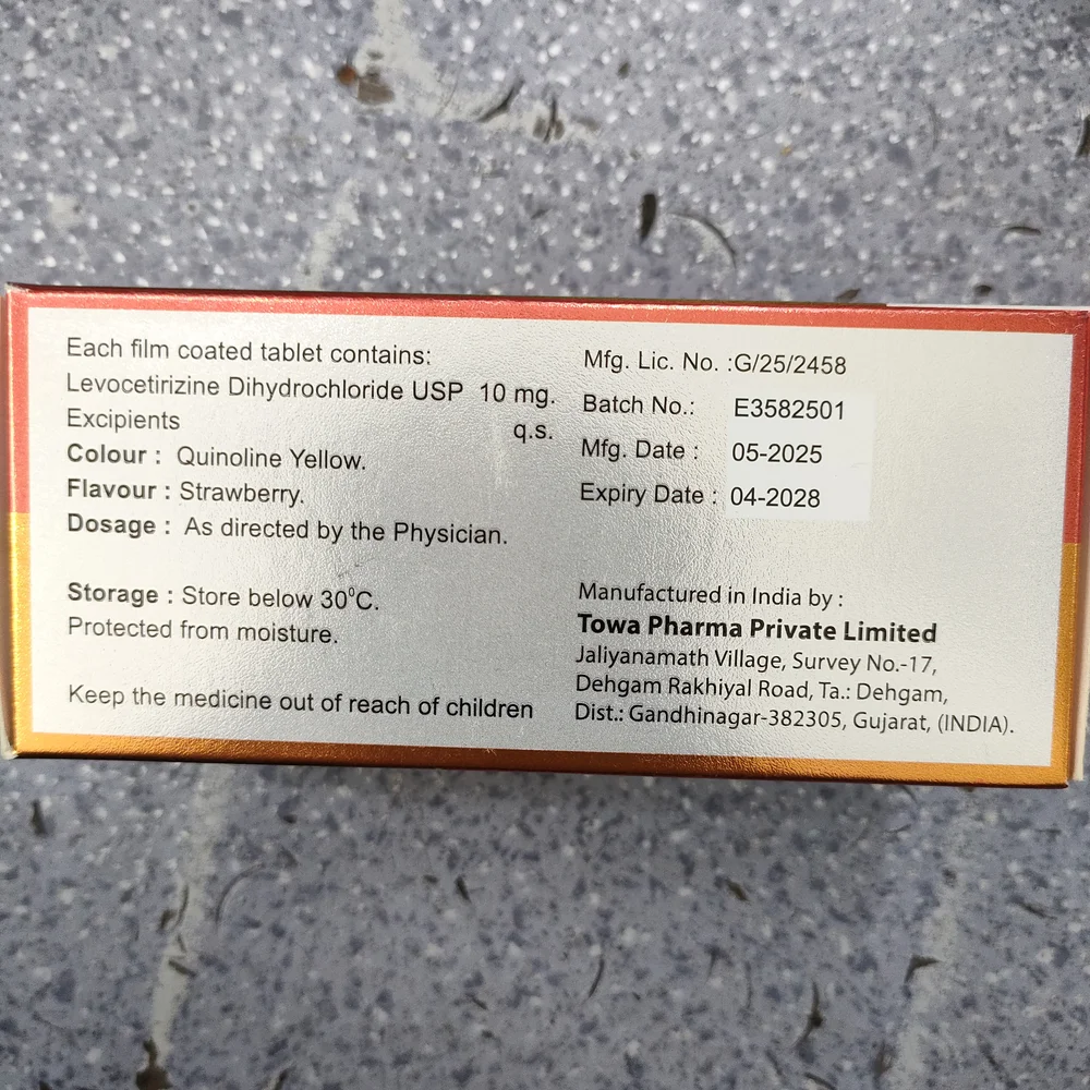 Towacet-L 10 — available at pharmacies in Cambodia on PharmKulen