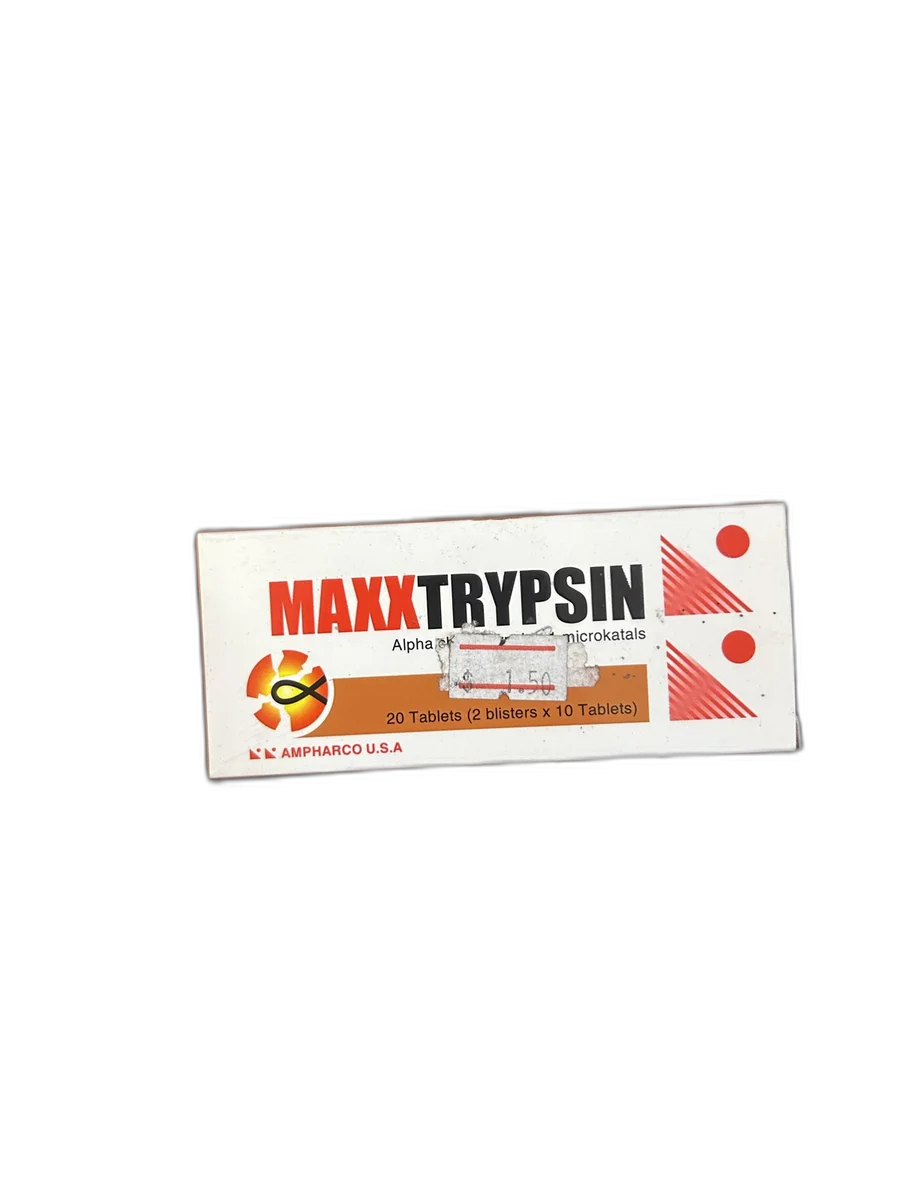 MAXXTRYPSIN — available at pharmacies in Cambodia on PharmKulen