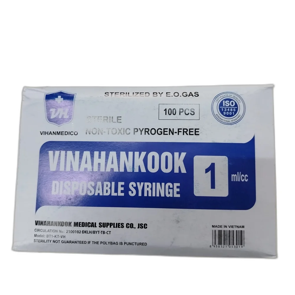 Vinahankook Disposable Syringe — available at pharmacies in Cambodia on PharmKulen