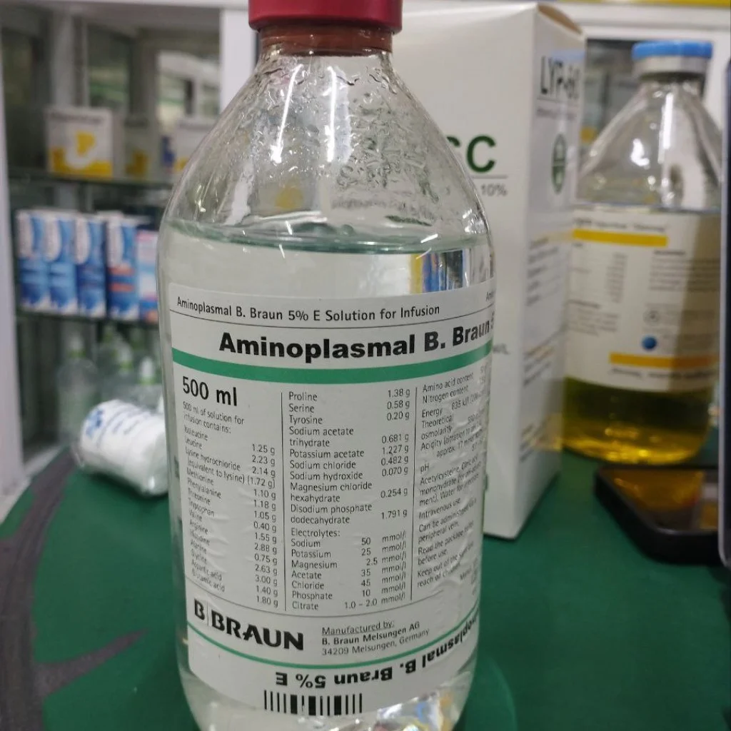 Aminoplasmal B. Bram 5% E — available at pharmacies in Cambodia on PharmKulen