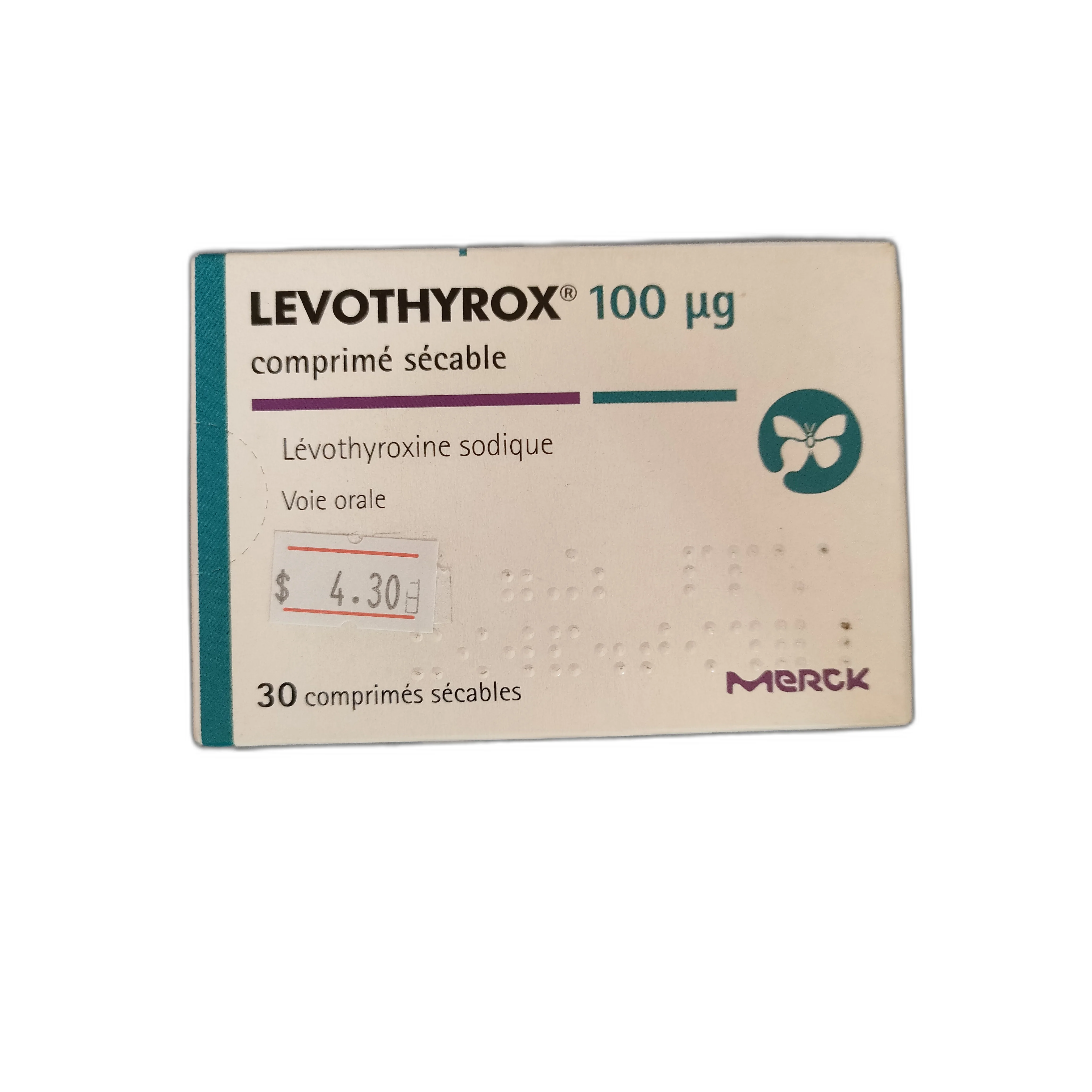 LEVOTHYROX 100 ug — available at pharmacies in Cambodia on PharmKulen