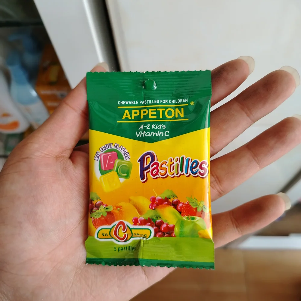 Appeton A-Z Kid's Vitamin C Pastilles — available at pharmacies in Cambodia on PharmKulen