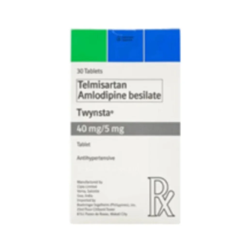 Twynsta 40/5mg (Telmisartan 40mg/Amlodipine 5mg) — available at pharmacies in Cambodia on PharmKulen