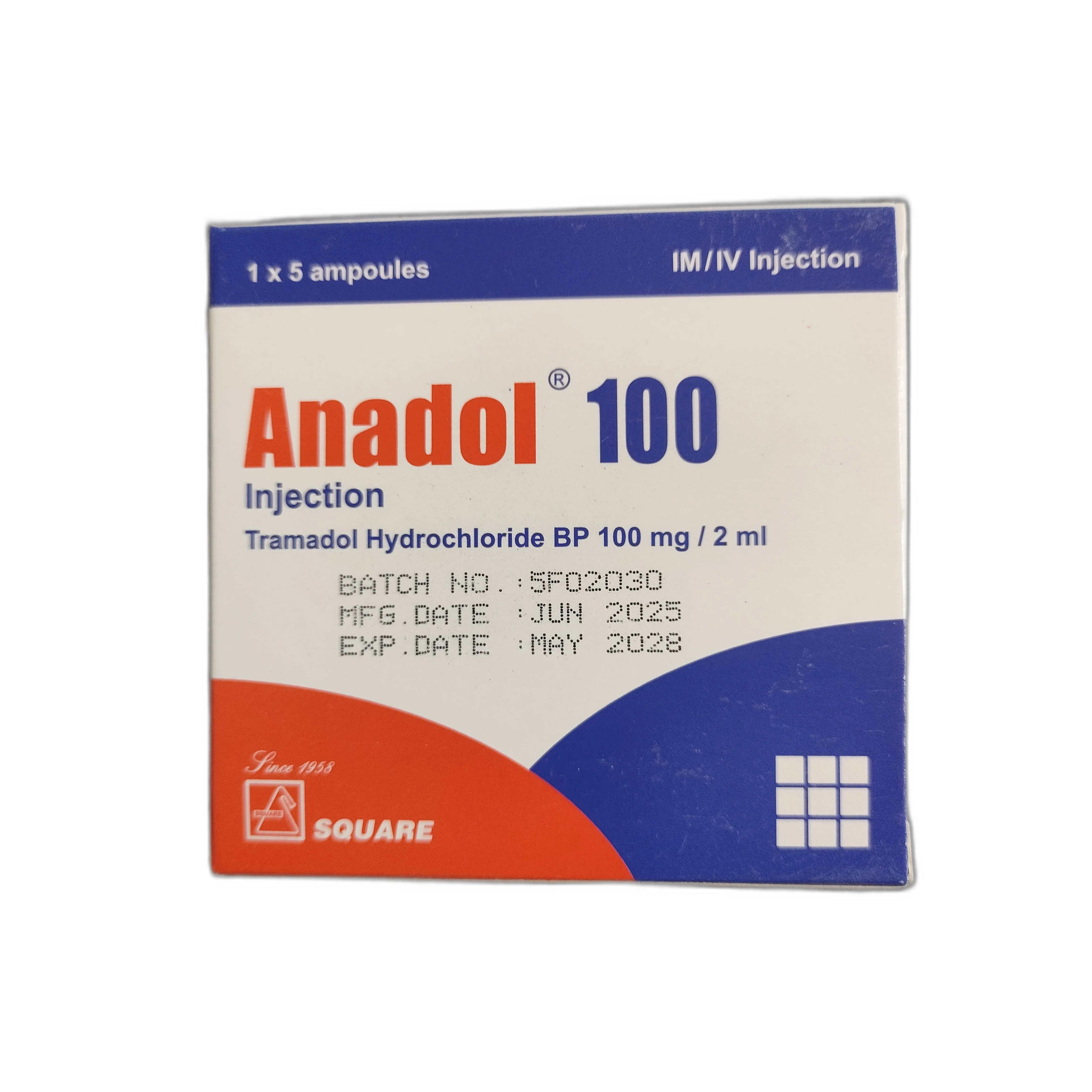 Anadol 100 — available at pharmacies in Cambodia on PharmKulen
