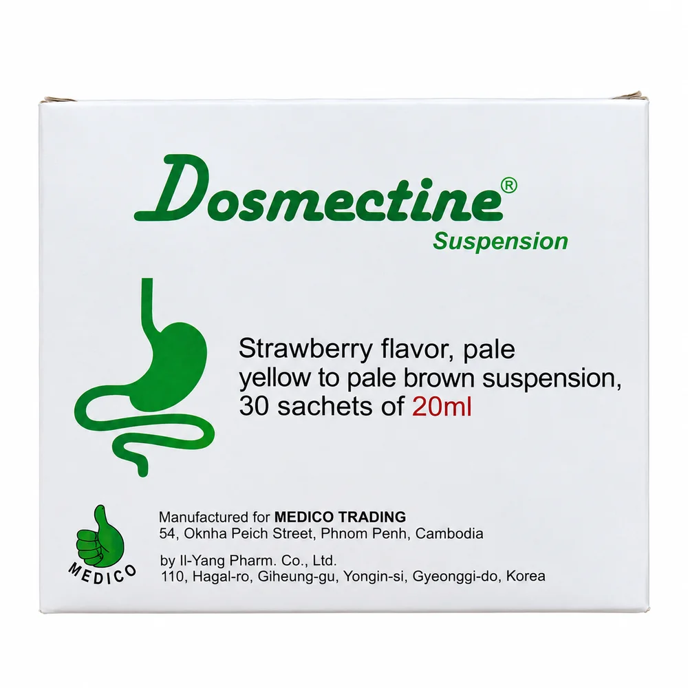 Dosmectine — available at pharmacies in Cambodia on PharmKulen