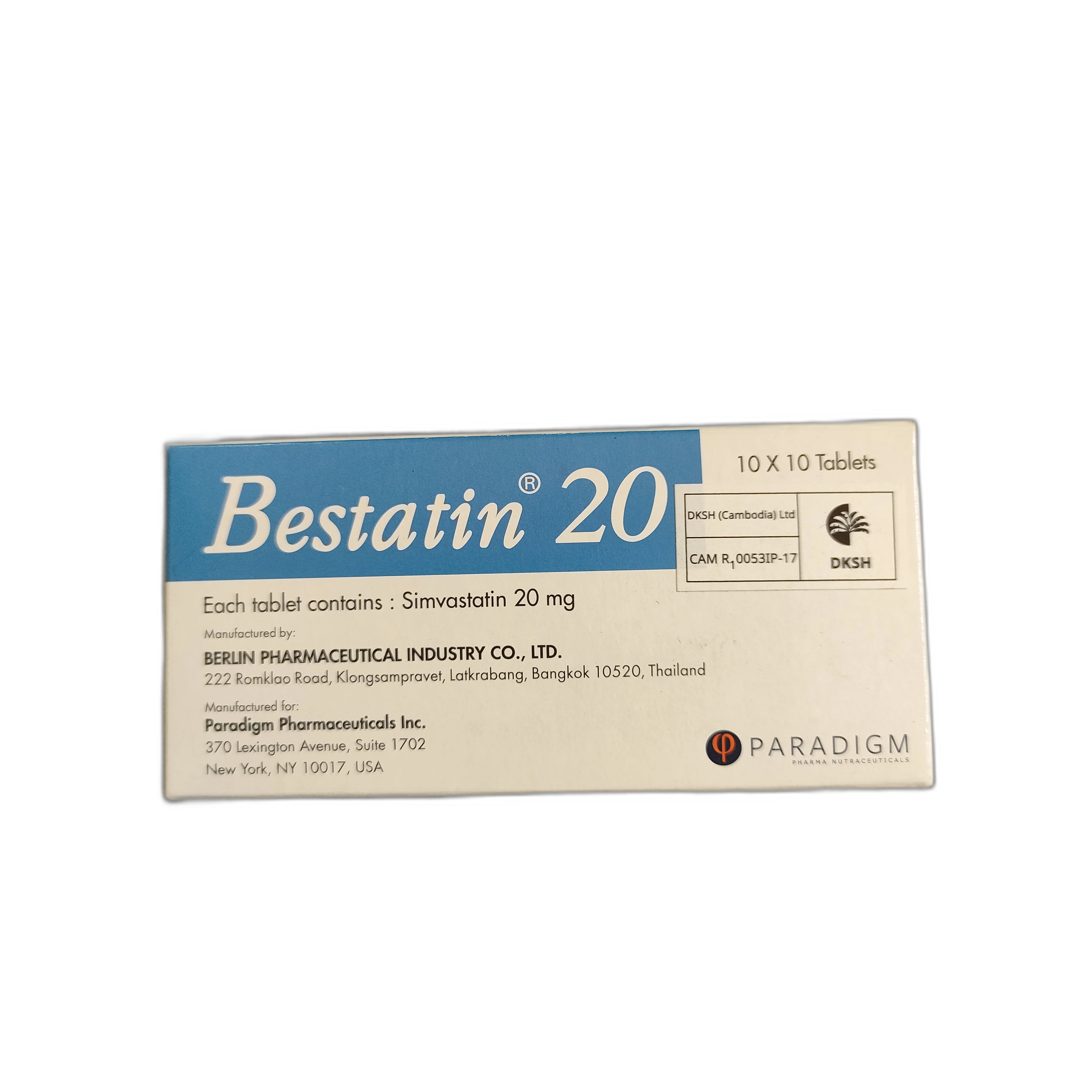 Bestatin 20 — available at pharmacies in Cambodia on PharmKulen