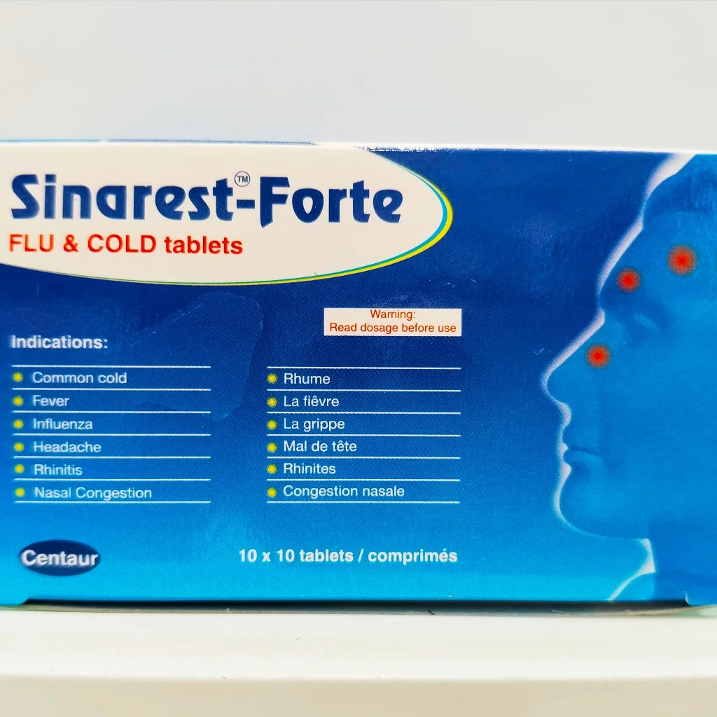Sinarest-Forte — available at pharmacies in Cambodia on PharmKulen