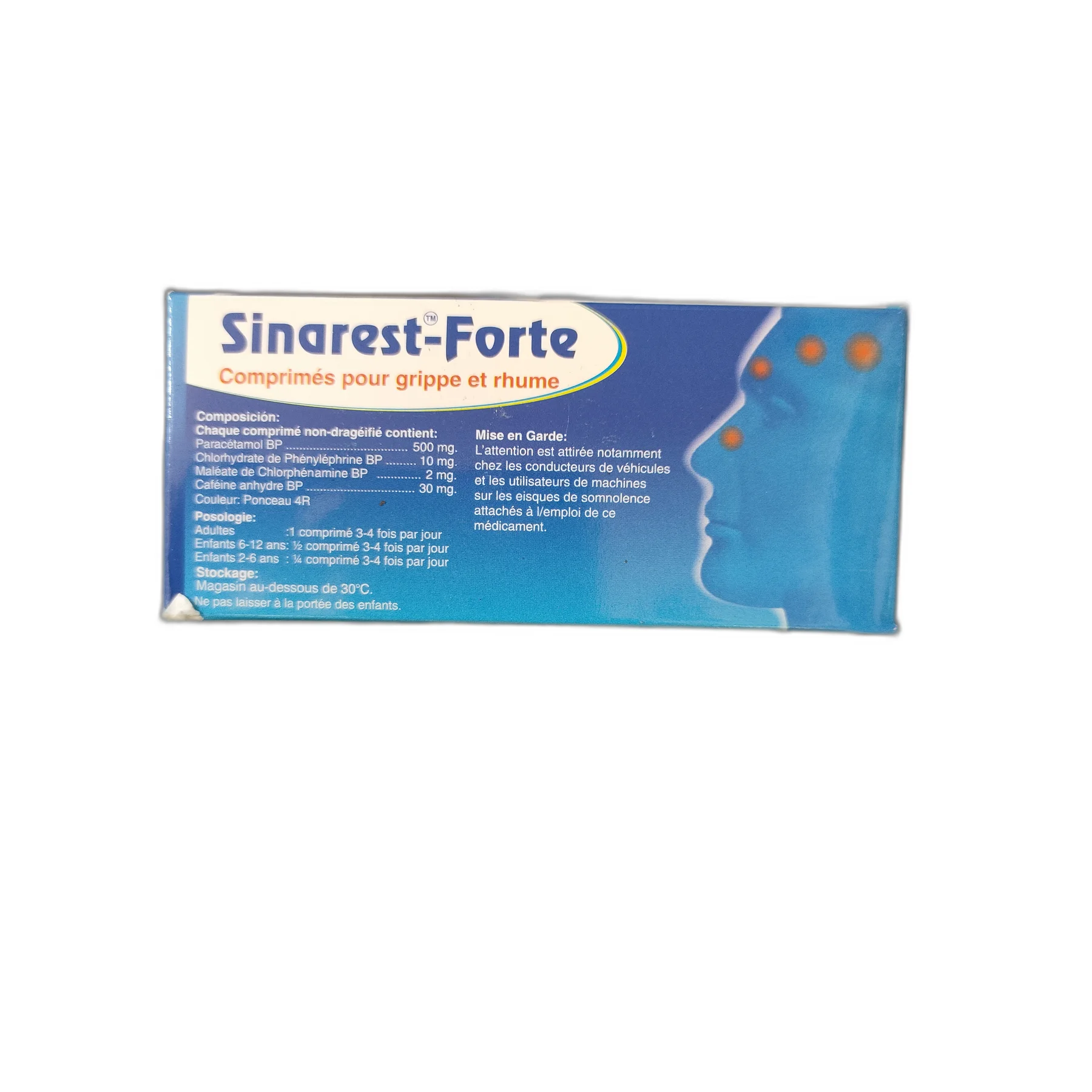 Sinarest-Forte — available at pharmacies in Cambodia on PharmKulen