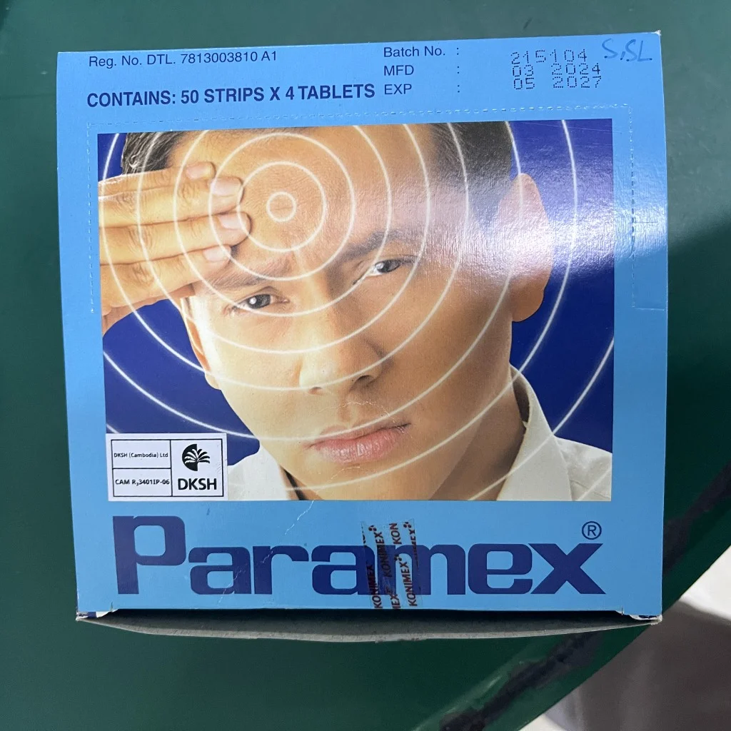 Paramex — available at pharmacies in Cambodia on PharmKulen
