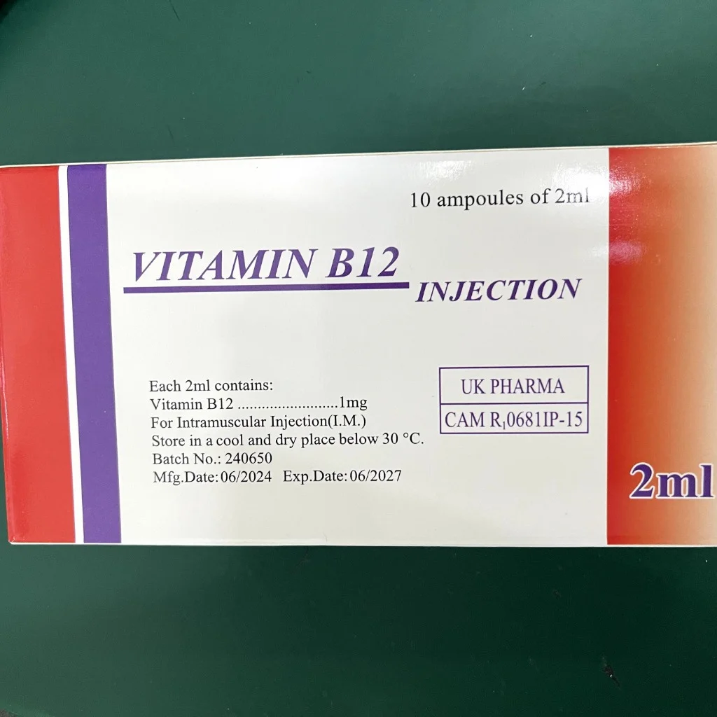 Vitamin B12 — available at pharmacies in Cambodia on PharmKulen