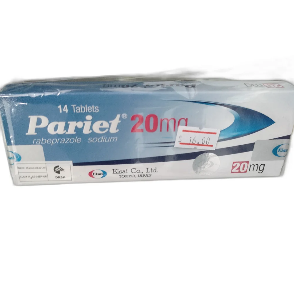 Pariet — available at pharmacies in Cambodia on PharmKulen