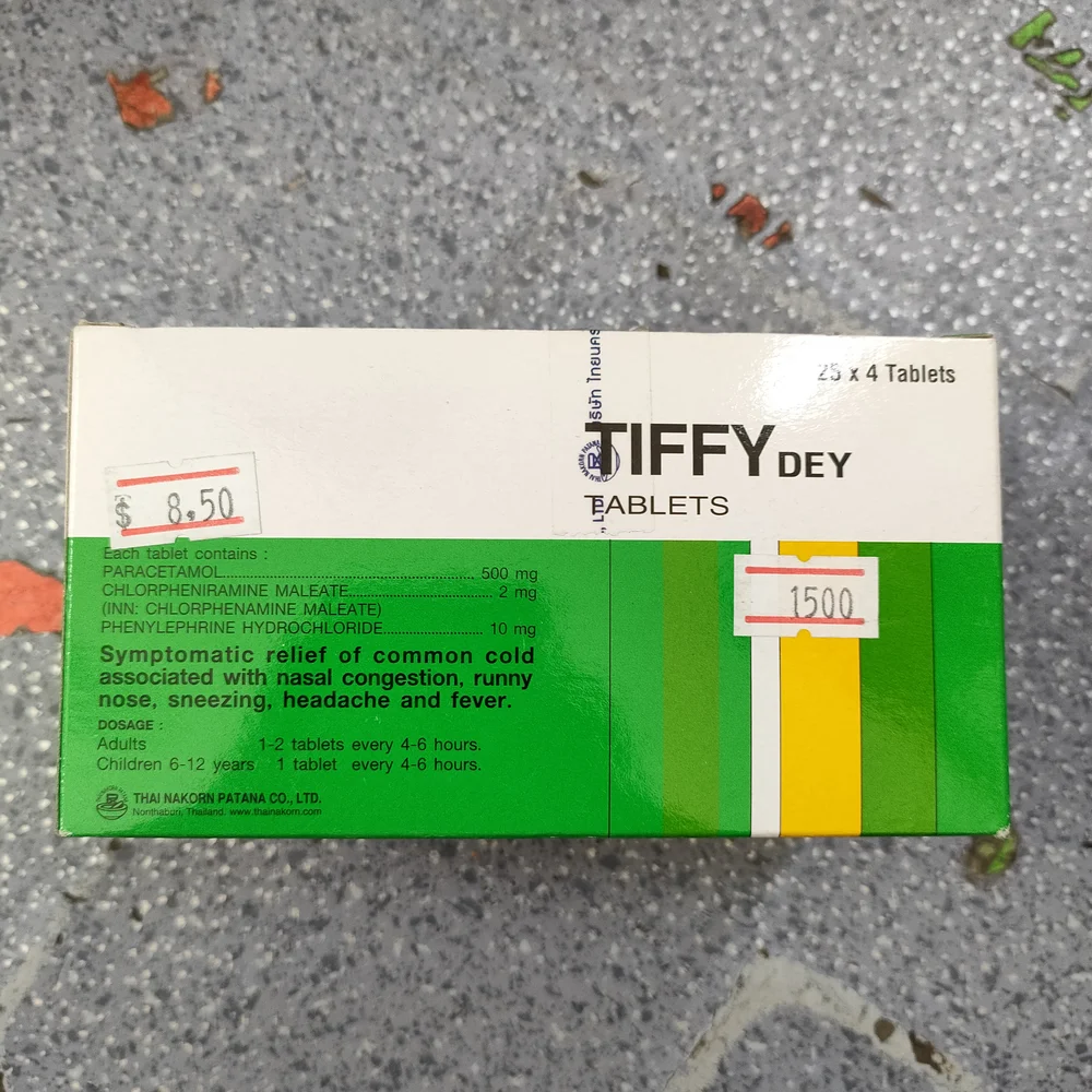 Tiffy Dey — available at pharmacies in Cambodia on PharmKulen