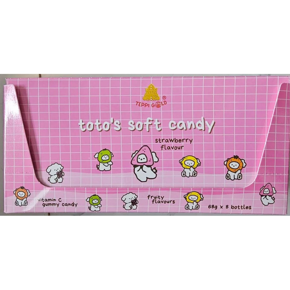 Toto's Soft Candy Strawberry — available at pharmacies in Cambodia on PharmKulen