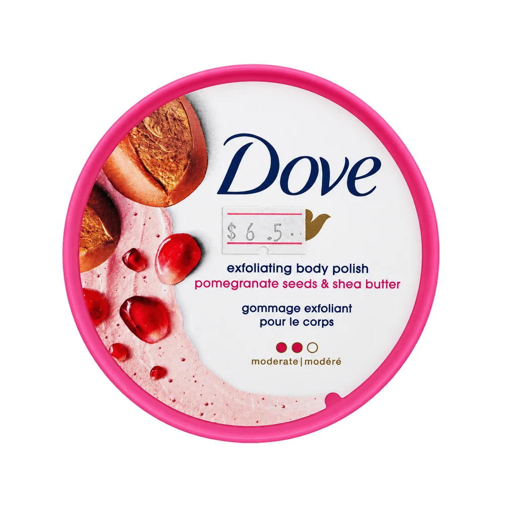 Dove Exfoliating Body Polish Pomegranate Seeds & Shea Butter — available at pharmacies in Cambodia on PharmKulen