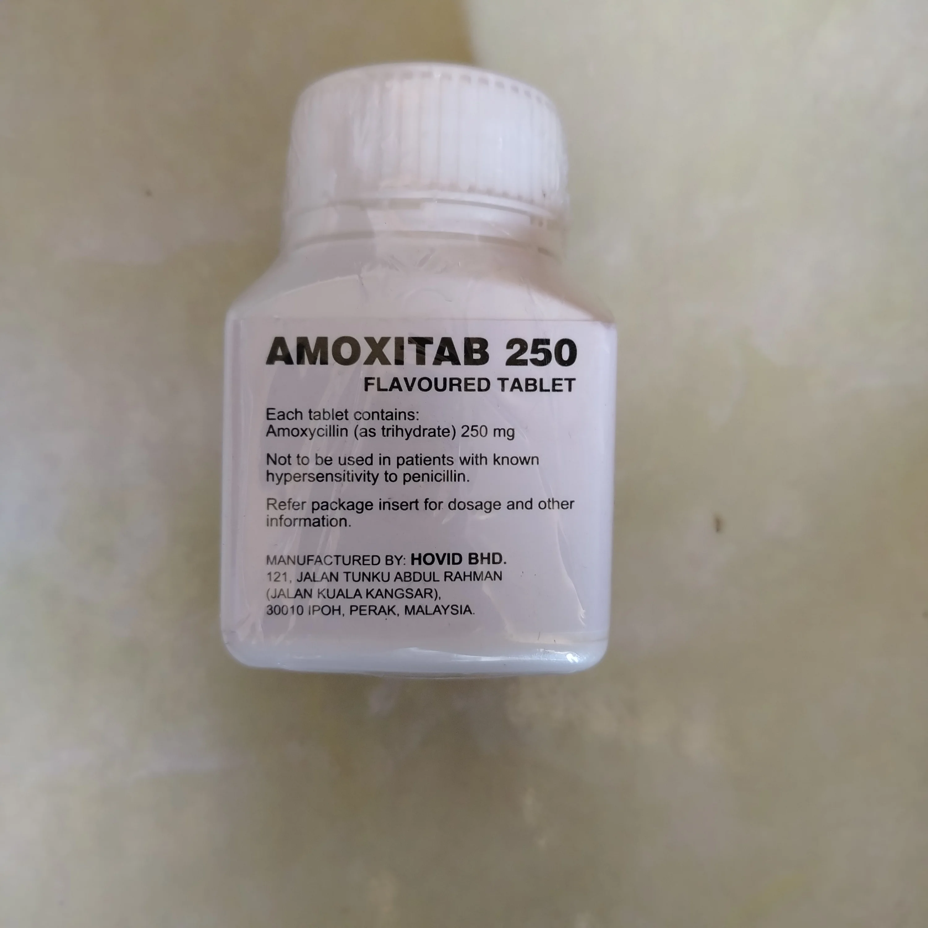 Amoxitab 250 — available at pharmacies in Cambodia on PharmKulen