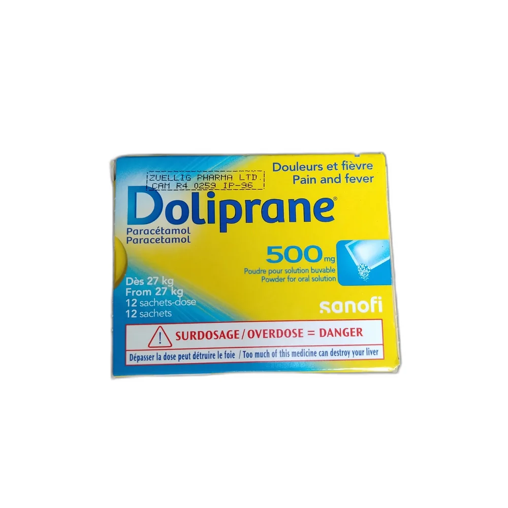 Doliprane — available at pharmacies in Cambodia on PharmKulen
