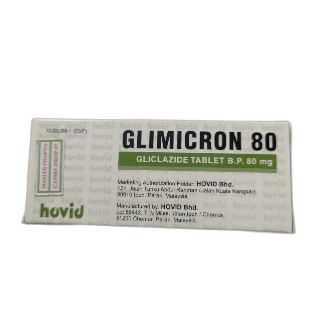 Glimicron 80 — available at pharmacies in Cambodia on PharmKulen