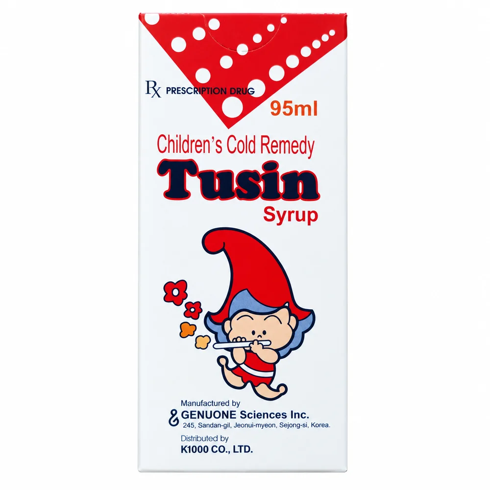 Tusin Syrup — available at pharmacies in Cambodia on PharmKulen