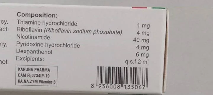 KA.NA.ZYM Vitamins B — available at pharmacies in Cambodia on PharmKulen