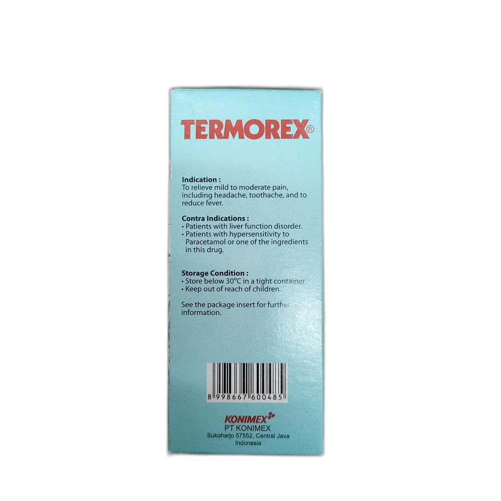 Termorex — available at pharmacies in Cambodia on PharmKulen