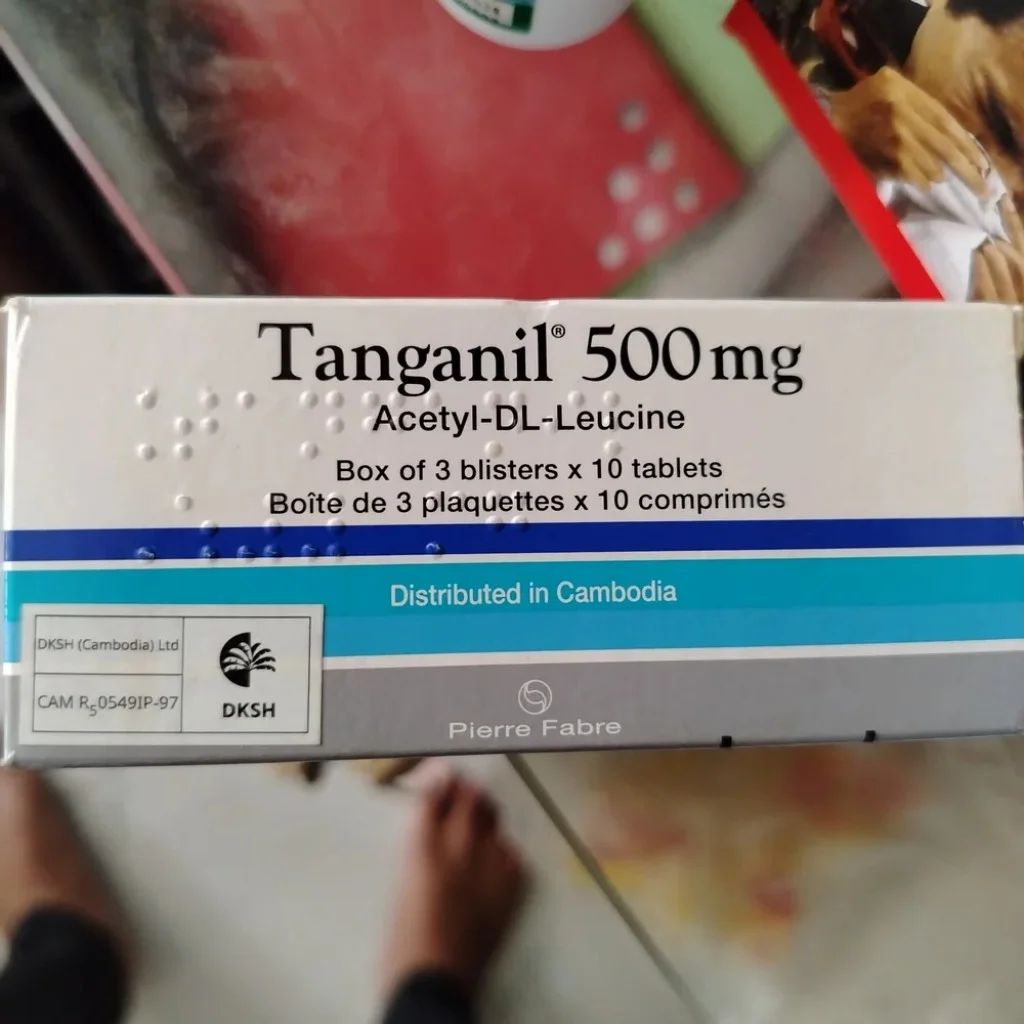 Tanganil 500 — available at pharmacies in Cambodia on PharmKulen