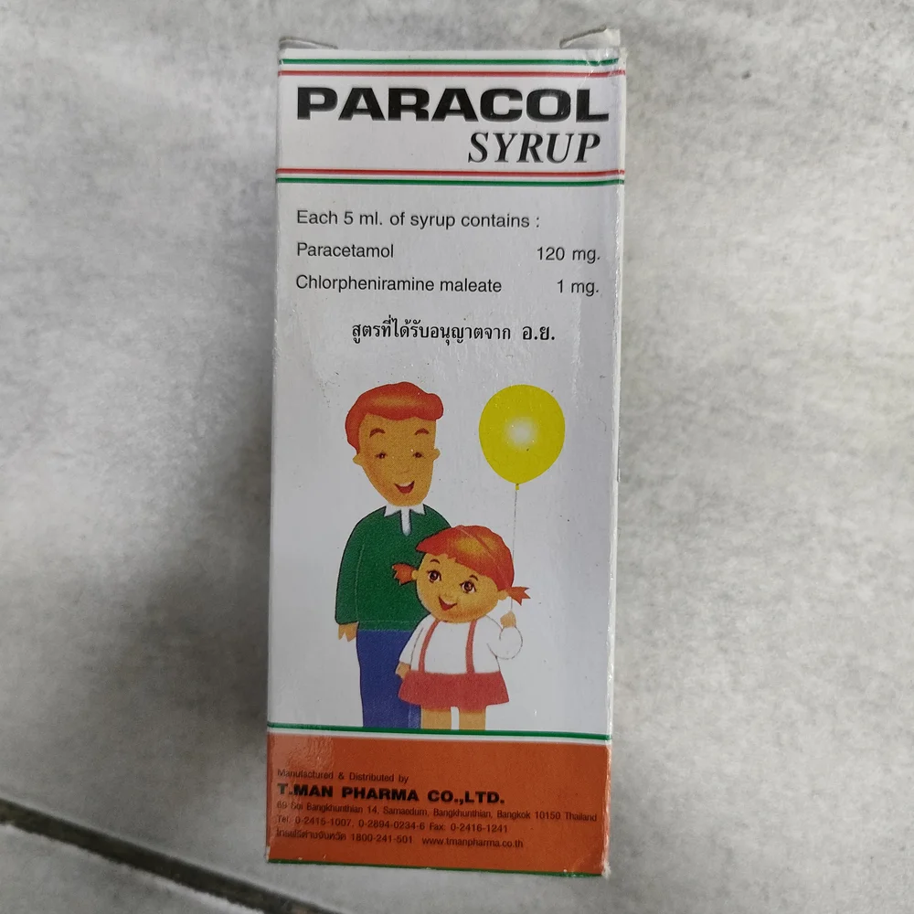 Paracol Syrup, 120 mg + 1 mg / 5 mL