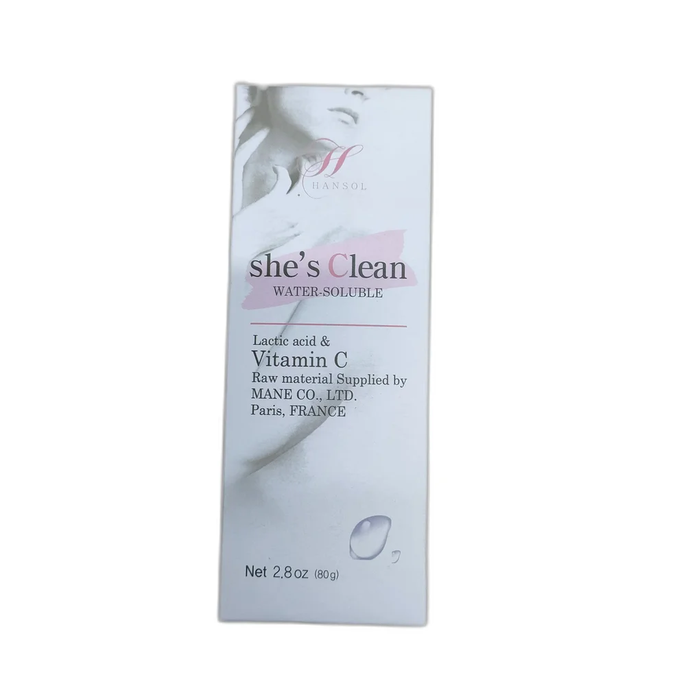 She's Clean Water-Soluble — available at pharmacies in Cambodia on PharmKulen