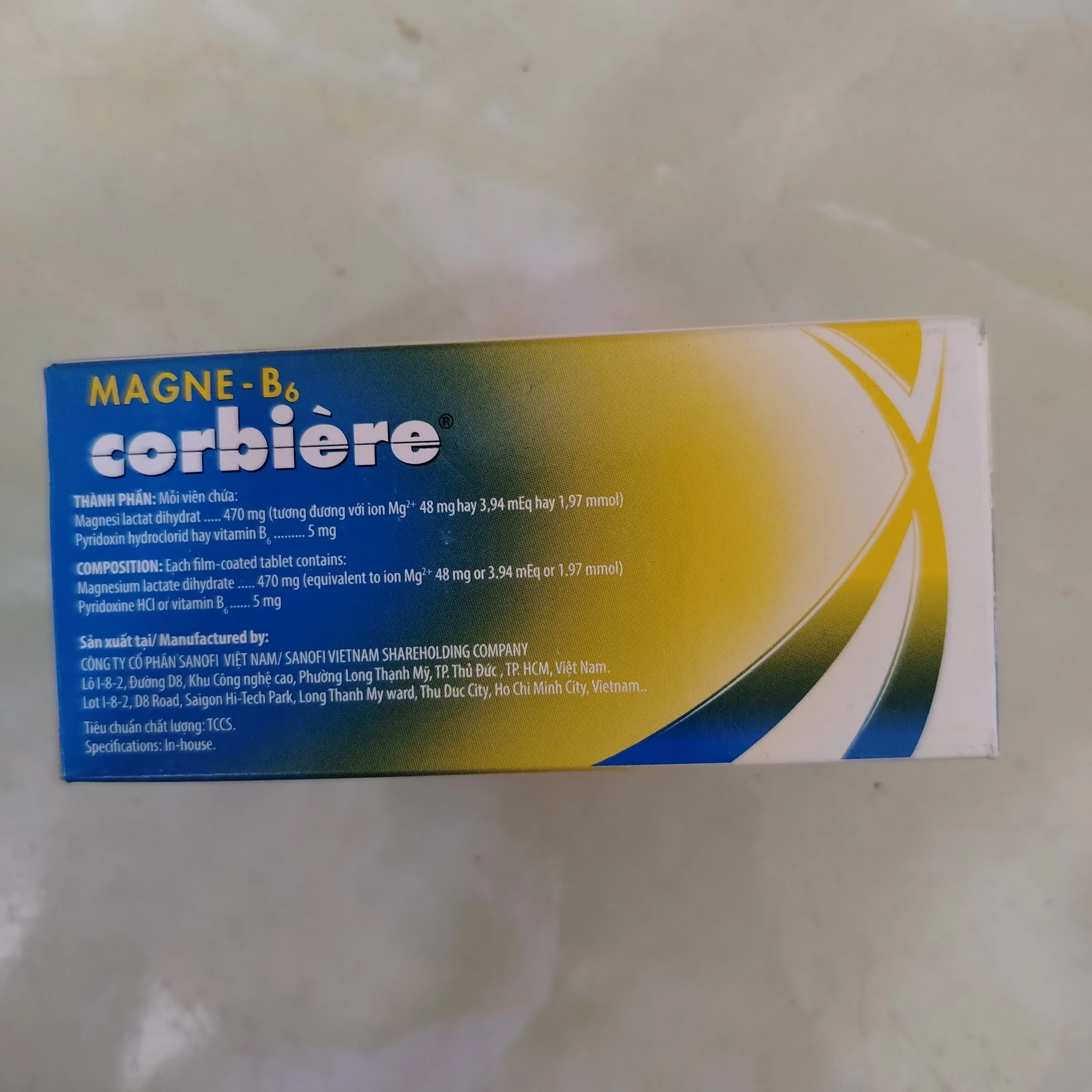 Magne-B6 Corbiere — available at pharmacies in Cambodia on PharmKulen