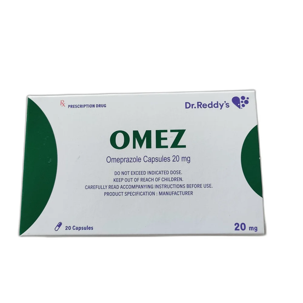 Omez 20 mg — available at pharmacies in Cambodia on PharmKulen