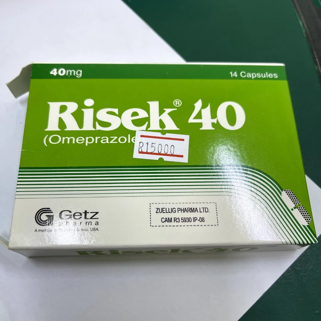 Risek 40 — available at pharmacies in Cambodia on PharmKulen