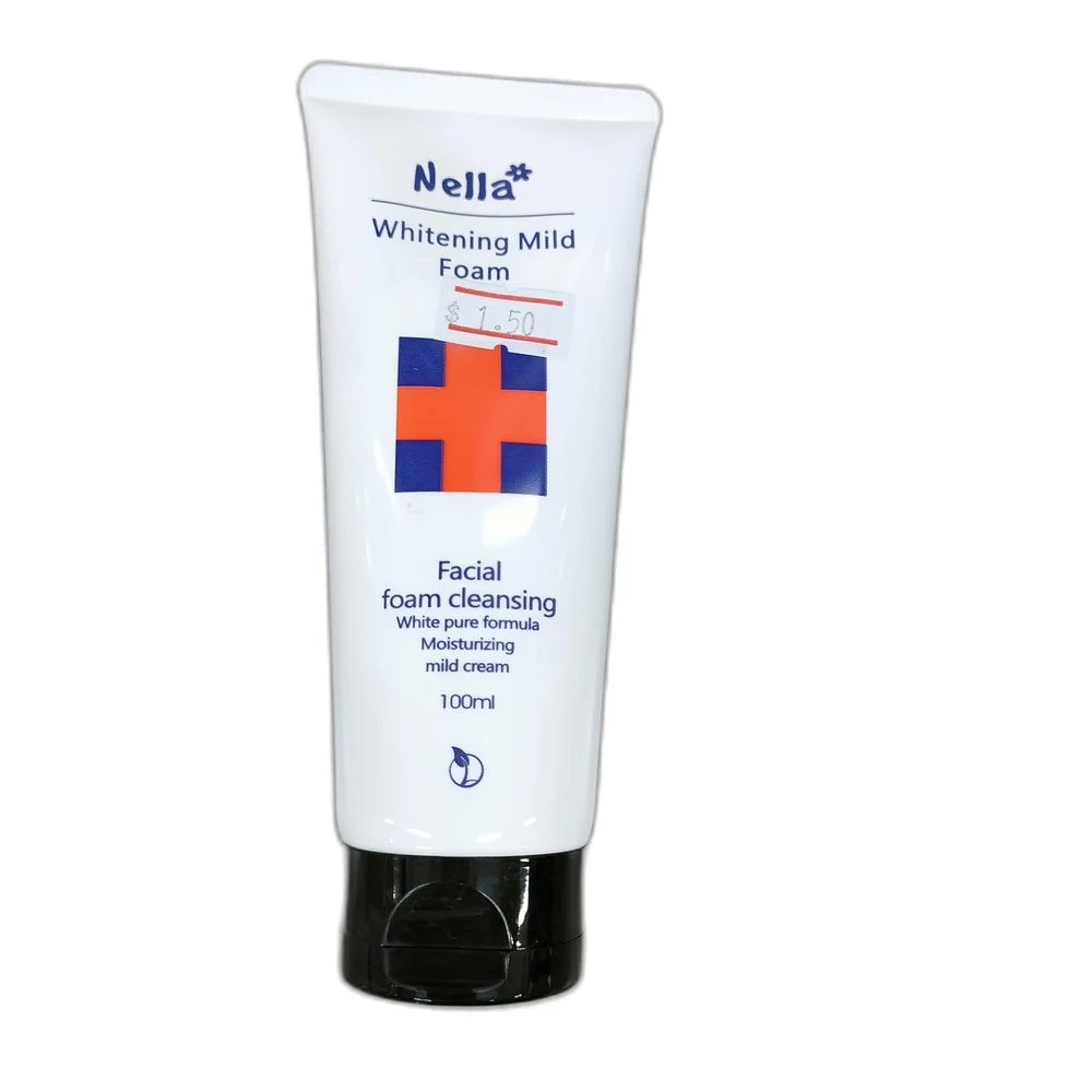 Nella Whitening Mild Foam Facial Cleanser — available at pharmacies in Cambodia on PharmKulen