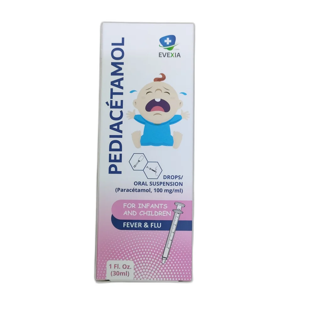 Pediacétamol — available at pharmacies in Cambodia on PharmKulen