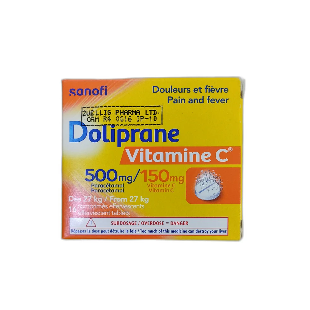 Doliprane Vitamine C — available at pharmacies in Cambodia on PharmKulen