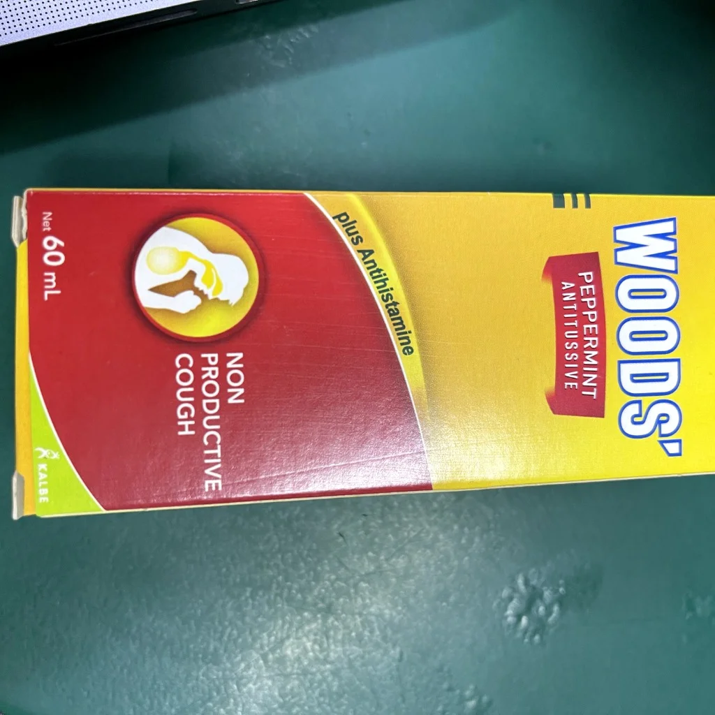 Woods' (plus Antihismine) β available at pharmacies in Cambodia on PharmKulen
