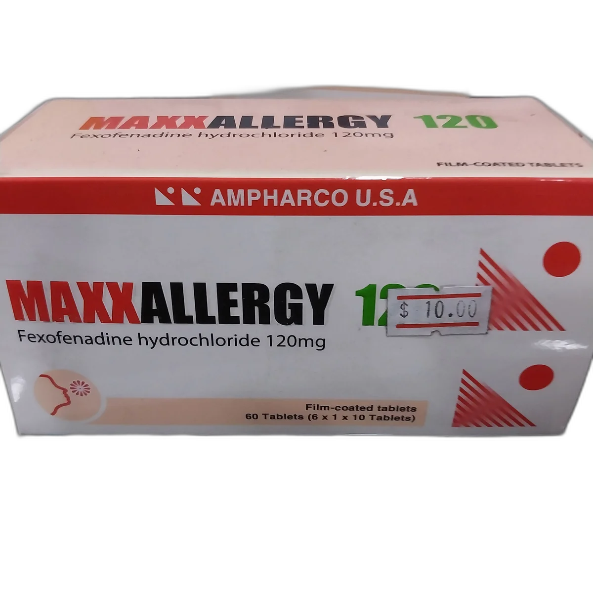 MaxxAllergy 120 — available at pharmacies in Cambodia on PharmKulen
