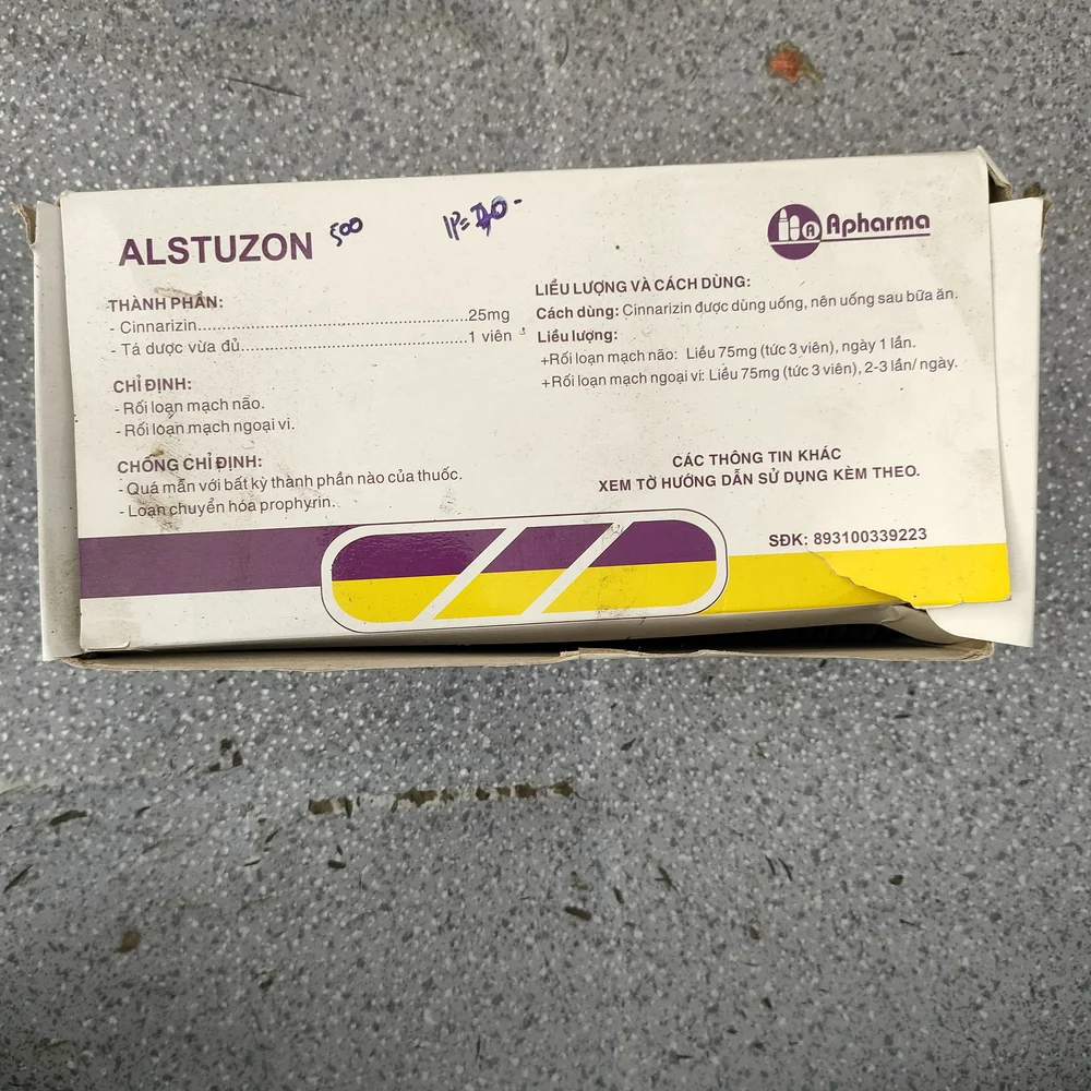 Alstuzon — available at pharmacies in Cambodia on PharmKulen