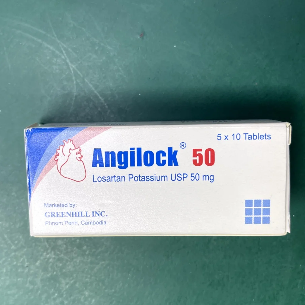 Angilock 50 — available at pharmacies in Cambodia on PharmKulen