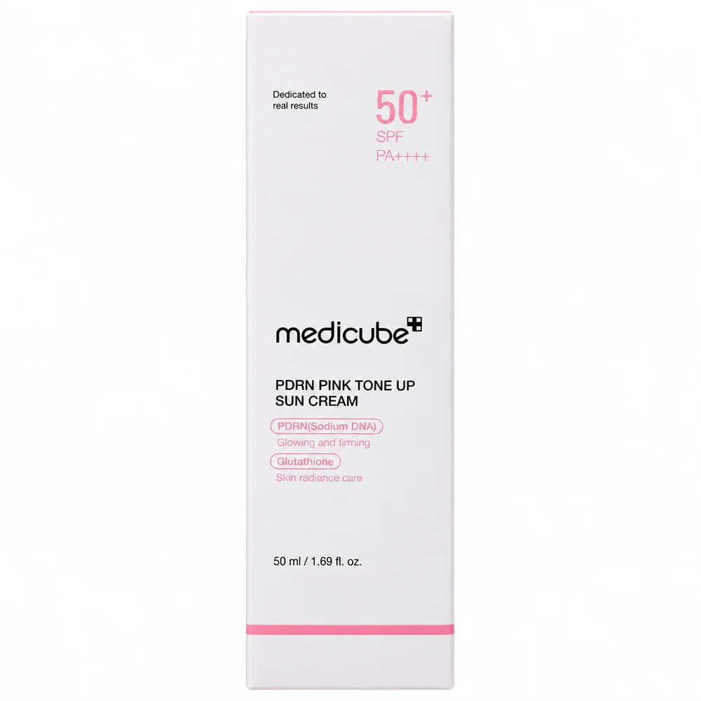 Medicube PDRN Pink Tone Up Sun Cream — available at pharmacies in Cambodia on PharmKulen