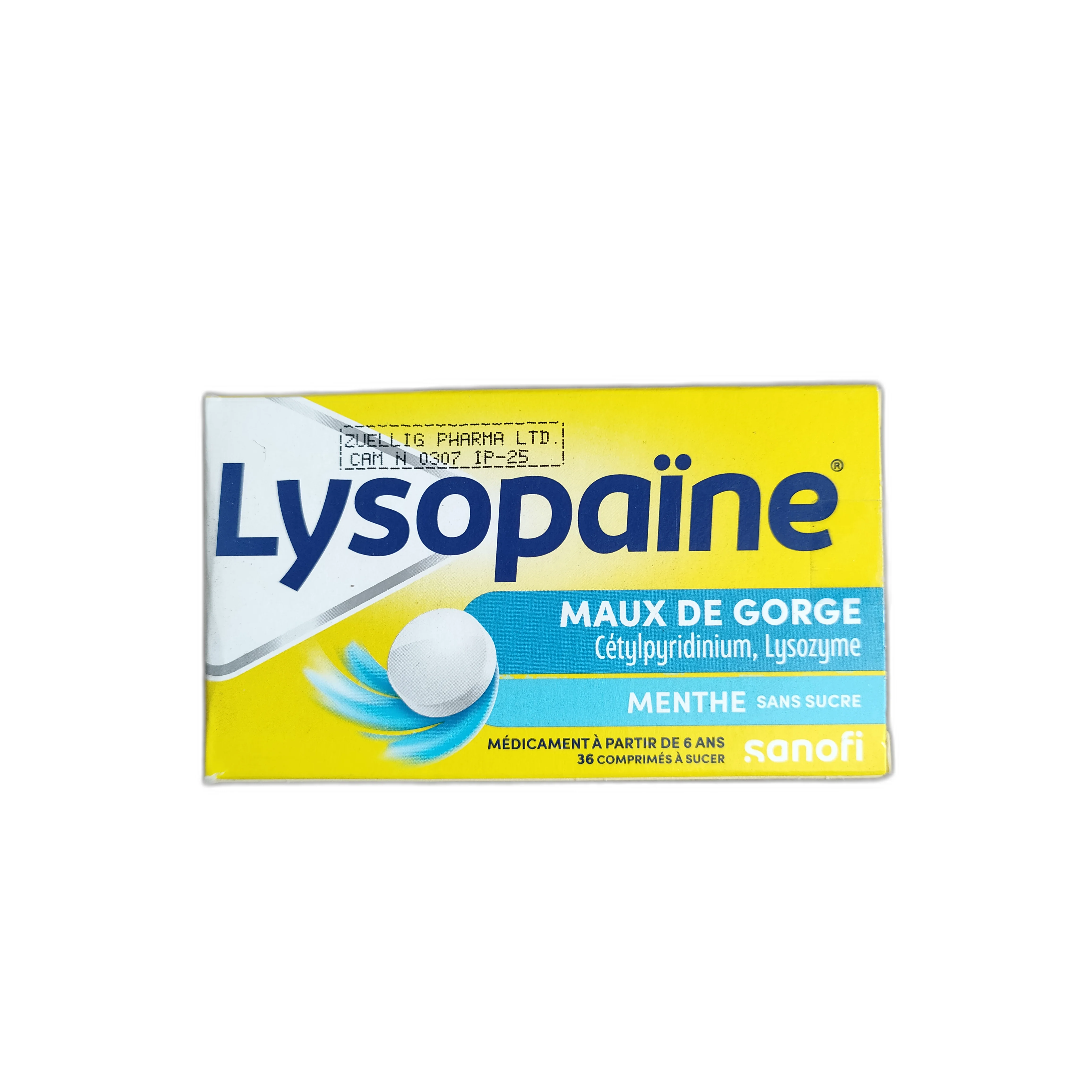 Lysopaine Maux de Gorge — available at pharmacies in Cambodia on PharmKulen