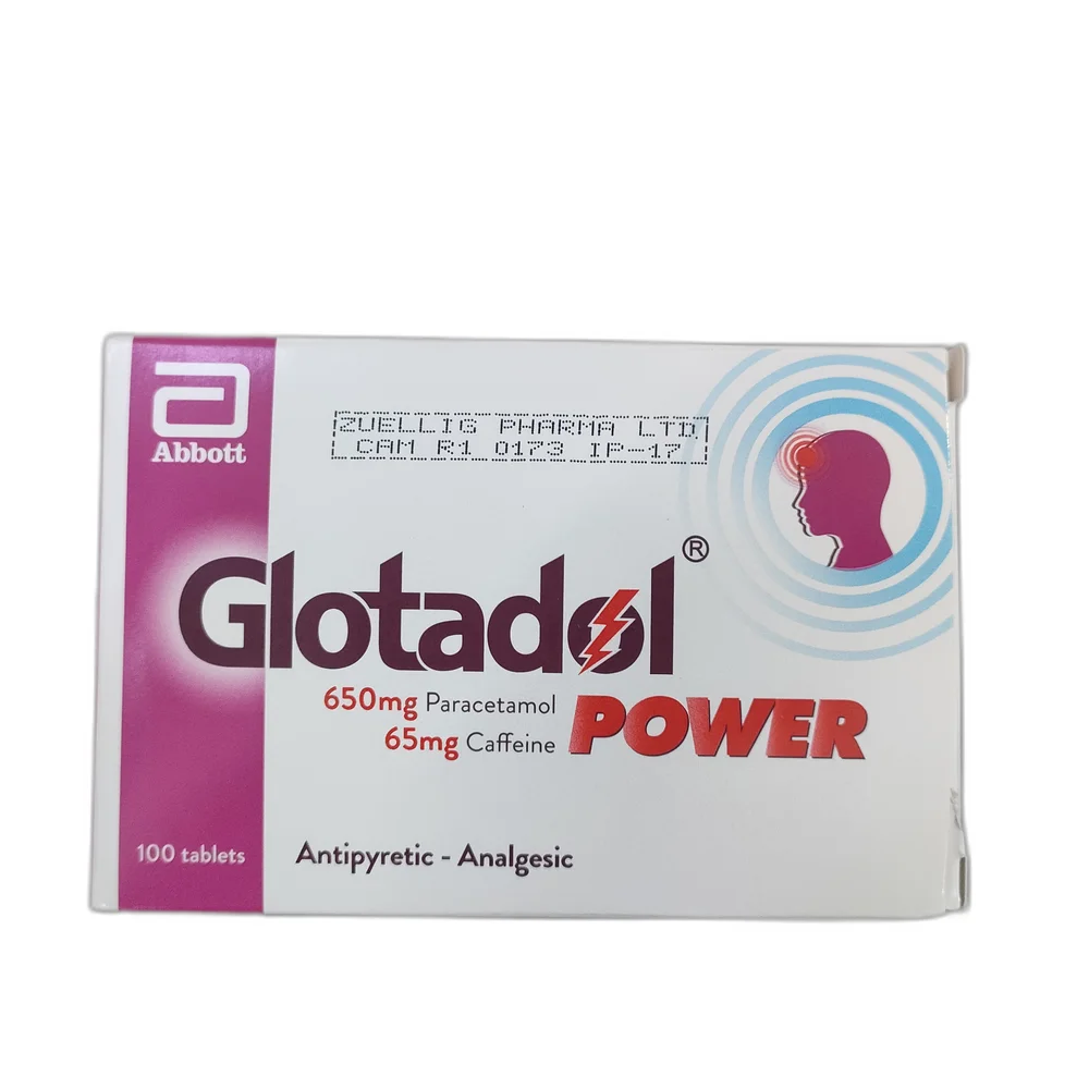 Glotadol Power — available at pharmacies in Cambodia on PharmKulen