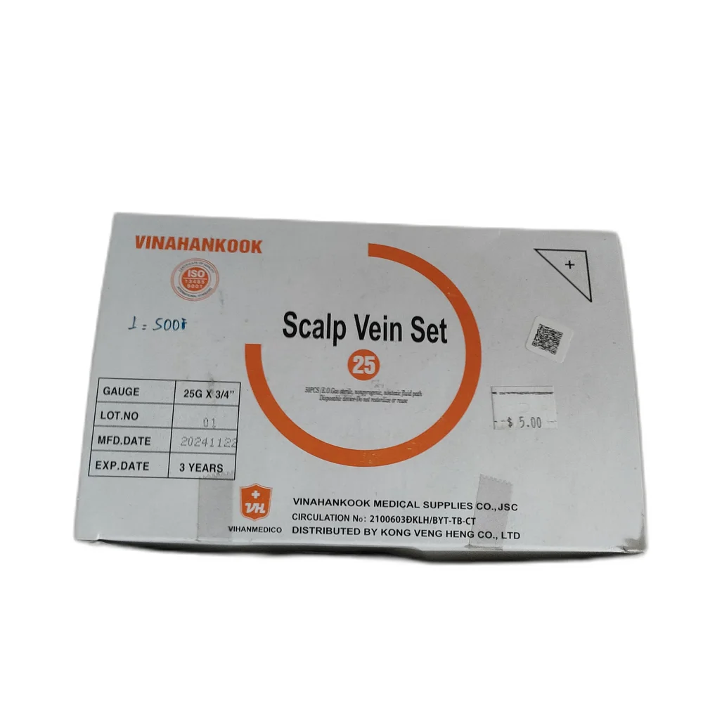 Vinahankook Scalp Vein Set — available at pharmacies in Cambodia on PharmKulen