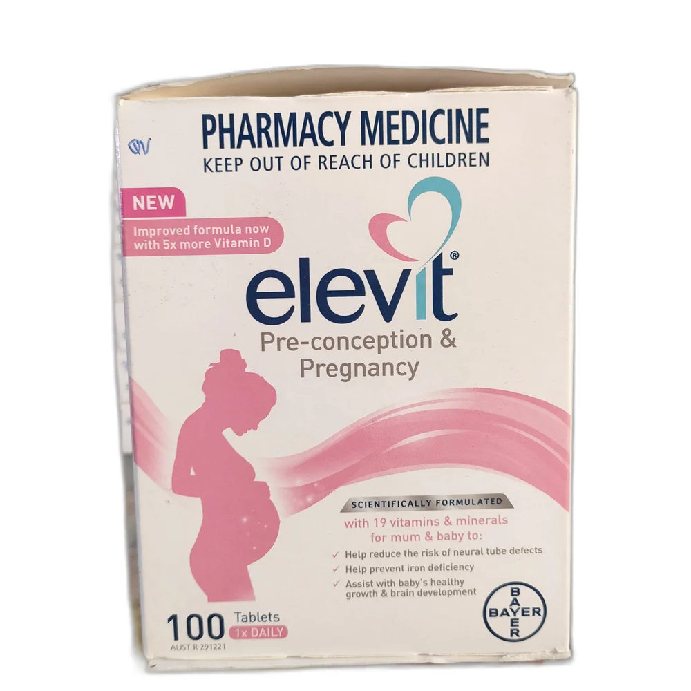 Elevit — available at pharmacies in Cambodia on PharmKulen