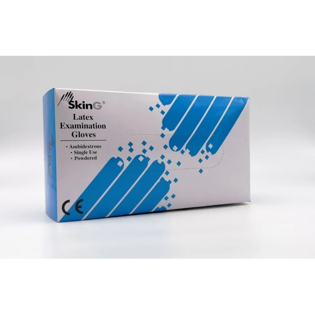 SkinG Latex Examination Gloves — available at pharmacies in Cambodia on PharmKulen