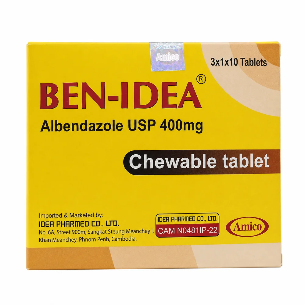 Ben-Idea — available at pharmacies in Cambodia on PharmKulen