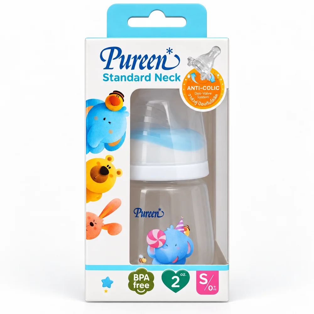 Pureen Standard Neck Baby Feeding Bottle — available at pharmacies in Cambodia on PharmKulen